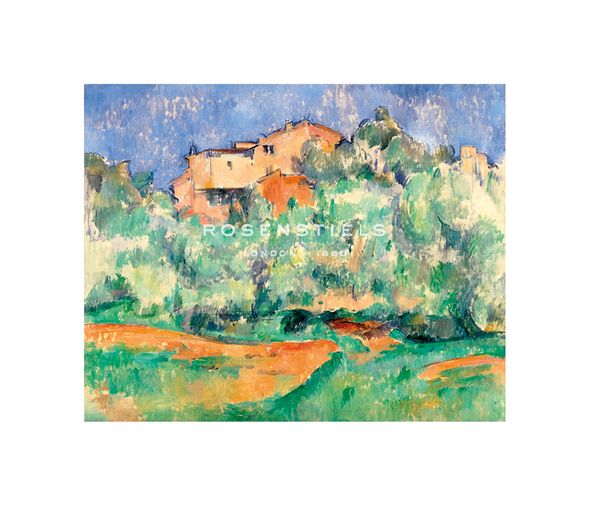 Paul Cezanne Hand Numbered Limited Edition Print on Paper :"The Farm of Bellevue with Dovecote"