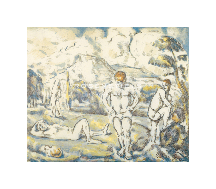 Paul Cezanne Hand Numbered Limited Edition Print on Paper :"The Large Bathers, c.1898"