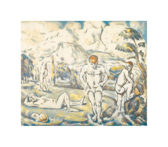 Paul Cezanne Hand Numbered Limited Edition Print on Paper :"The Large Bathers, c.1898"