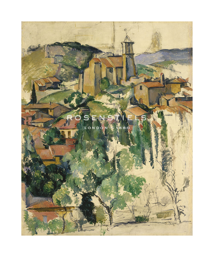 Paul Cezanne Hand Numbered Limited Edition Print on Paper :"The Village of Gardanne, 1885-1886"