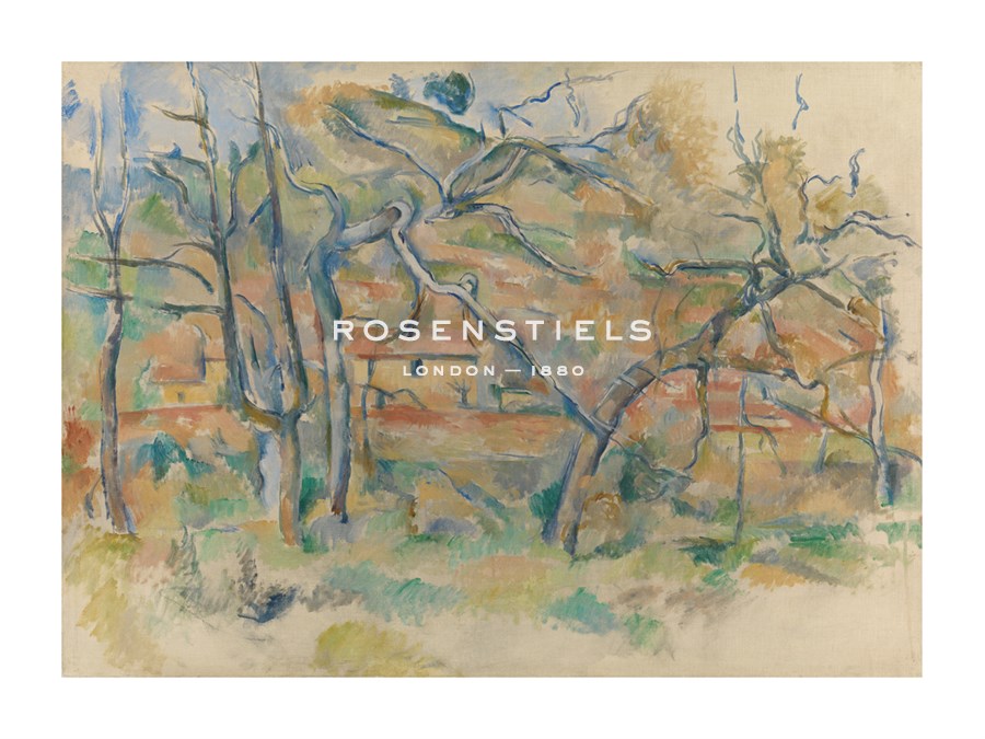 Paul Cezanne Hand Numbered Limited Edition Print on Paper :"Trees and Houses, Provence"