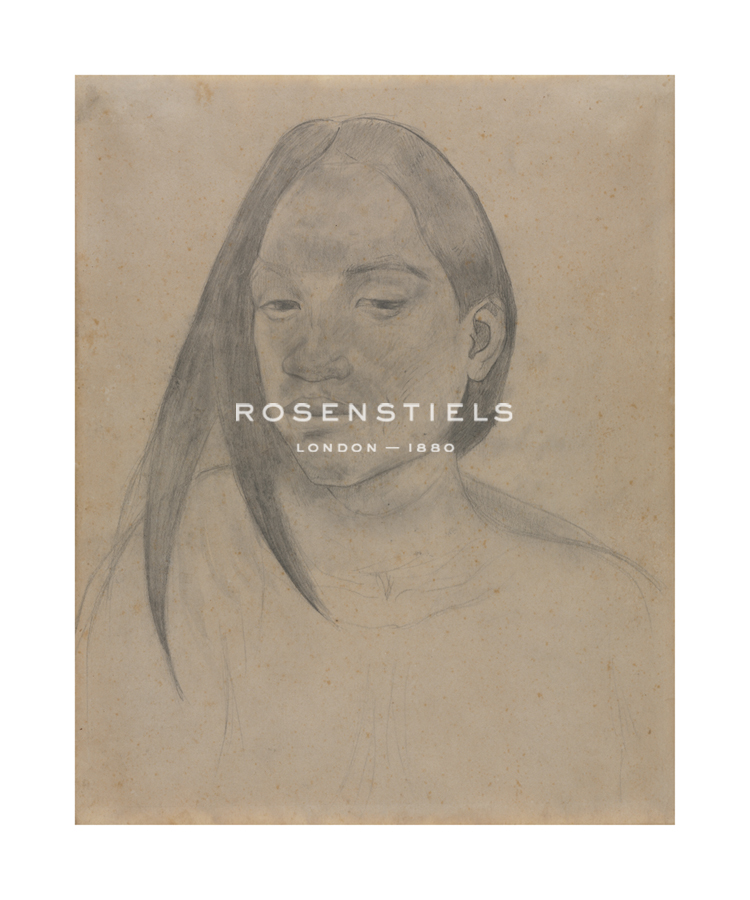 Paul Gauguin Hand Numbered Limited Edition Print on Paper :"Head Of A Tahitian Woman"