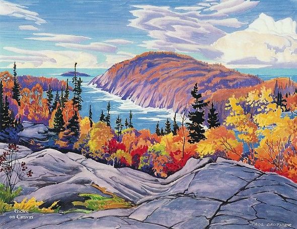 Paul Gauthier Hand Signed and Numbered Limited Edition Giclee Canvas:" Northern Spectacle "