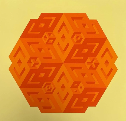 Paul Jablonka Signed Limited Edition Print on Paper: "Geometric " Paul Jablonka Signed Limited Edition Print on Paper: "Geometric "
