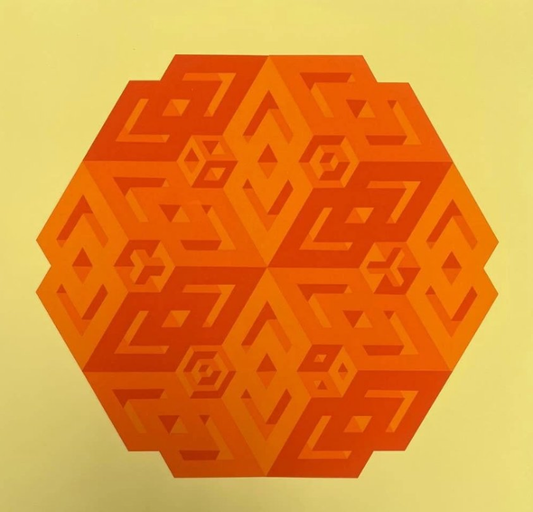 Paul Jablonka Signed Limited Edition Print on Paper: "Geometric "