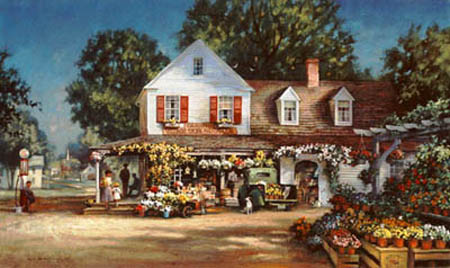 PAUL LANDRY 34X20 Secondary Market Art: "JOSEPHS CORNER CNV"