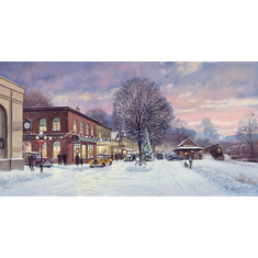 Paul Landry Open Edition Fine Art Canvas Giclée:"It's a Wonderful Christmas"