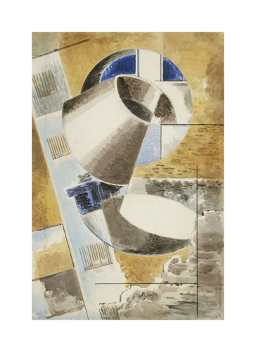 Paul Nash Hand Numbered Limited Edition Print on Paper :"Abstraction (Rotary Objects)"