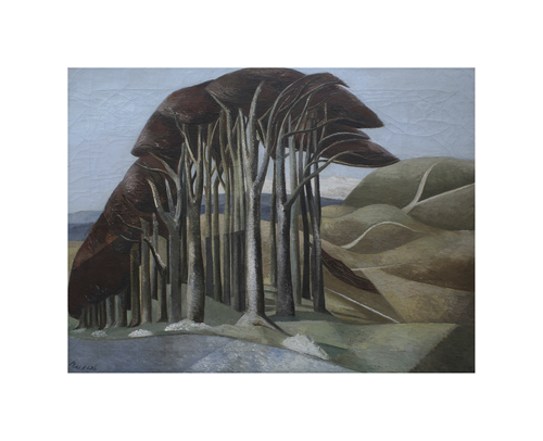 Paul Nash Hand Numbered Limited Edition Print on Paper :"Wood on the Downs"