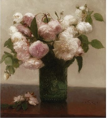 Paul Seaton Hand Numbered Limited Edition Print on Paper:White Roses"