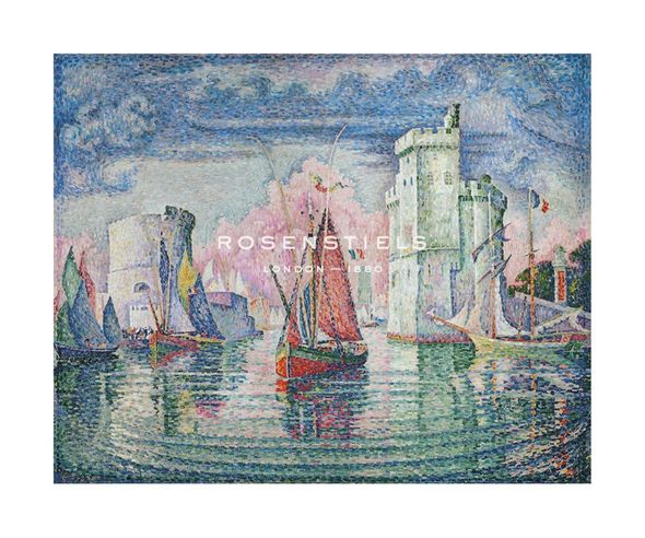 Paul Signac Hand Numbered Limited Edition Print on Paper :"Entree du port de la Rochelle, 1921"