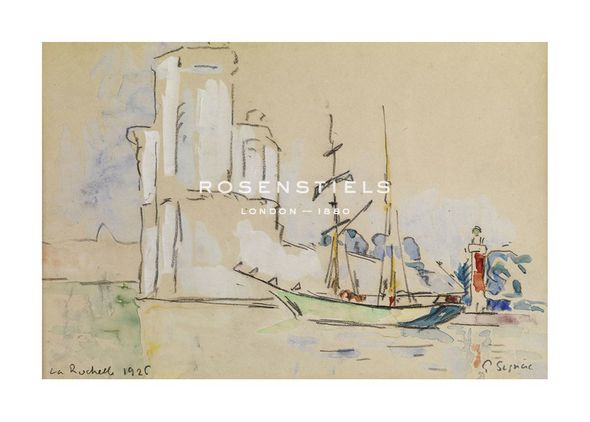 Paul Signac Hand Numbered Limited Edition Print on Paper :"La Rochelle, 1926"