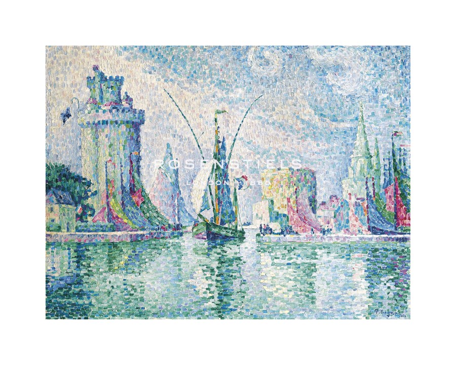 Paul Signac Hand Numbered Limited Edition Print on Paper :"Les Tours Vertes, La Rochelle, 1913"