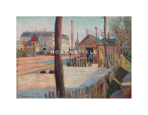 Paul Signac Hand Numbered Limited Edition Print on Paper :"Railway Junction near Bois-Colombes"