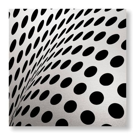 Paula Scaletta Limited Edition Ready to Hang Giclee on Brushed Aluminum: "Op Dots I"