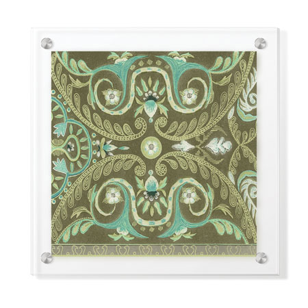 Paula Scaletta Limited Edition Ready to Hang Giclee on Clear Acrylic: "Embellishment I"