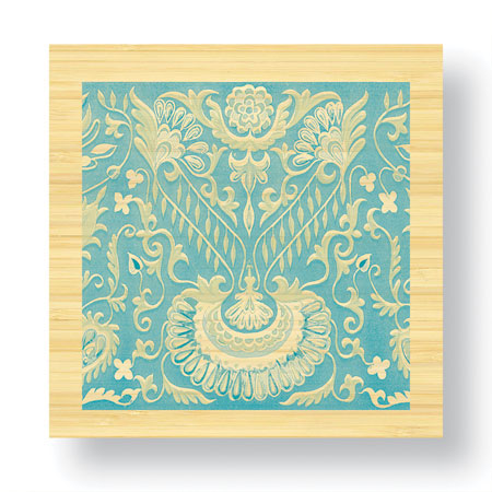 Paula Scaletta Limited Edition Ready to Hang Giclee on Sustainable Bamboo: "Embellishment II"