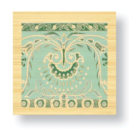 Paula Scaletta Limited Edition Ready to Hang Giclee on Sustainable Bamboo: "Embellishment III"