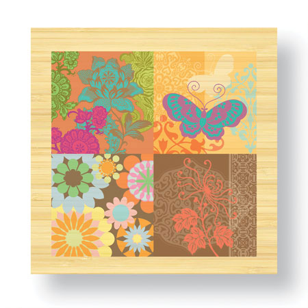 Paula Scaletta Limited Edition Ready to Hang Giclee on Sustainable Bamboo: "Pure Bliss IV"