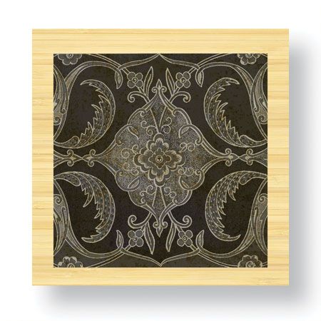 Paula Scaletta Limited Edition Ready to Hang Giclee on Sustainable Bamboo: "Vintage Tile I"