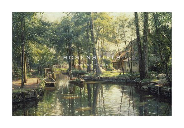 Peder Mork Monsted Hand Numbered Limited Edition Print on Paper :"Going to Market"