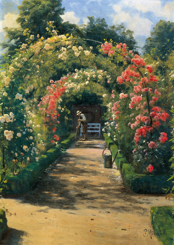 Peder Mork Monsted Hand Numbered Limited Edition Print on Paper :"In the Garden"