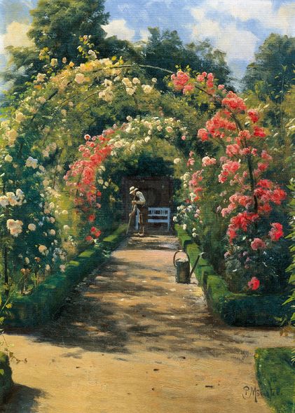 Peder Mork Monsted Hand Numbered Limited Edition Print on Paper :"In the Garden"