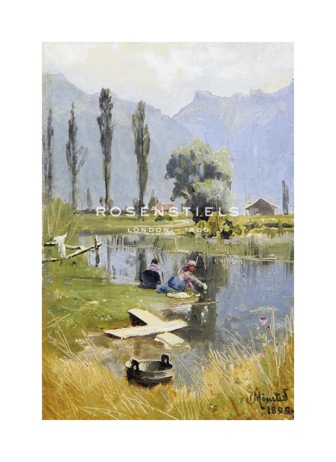 Peder Mork Monsted Hand Numbered Limited Edition Print on Paper :"Laundry Day"