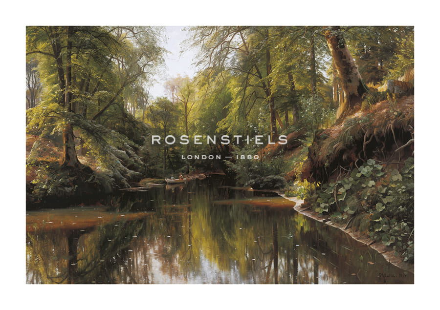 Peder Mork Monsted Hand Numbered Limited Edition Print on Paper :"Out Boating, Saeby"