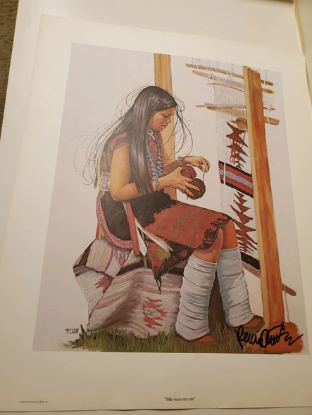Penni Anne Cross Limited Edition Lithograph: "Billie-Hears-The-Rain"
