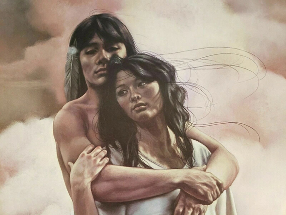 Penni Anne Cross Signed and Numbered Limited Edition Lithograph: "Bii-Luhp-Tah: Bia / Bahjah"