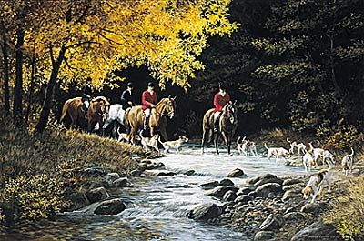 PERSIS CLAYTON WEIRS 18X26 Secondary Market Art: "SEPTEMBER OUTING"