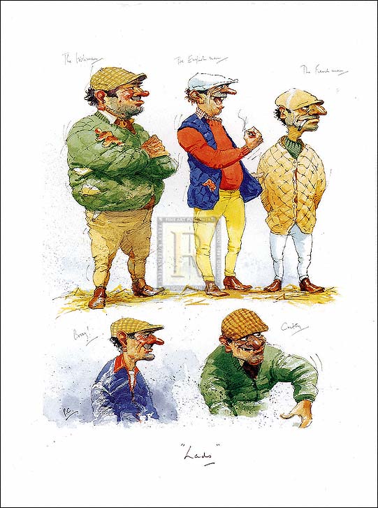 Peter Curling Hand Numbered Limited Edition Print on Paper :"Lads"