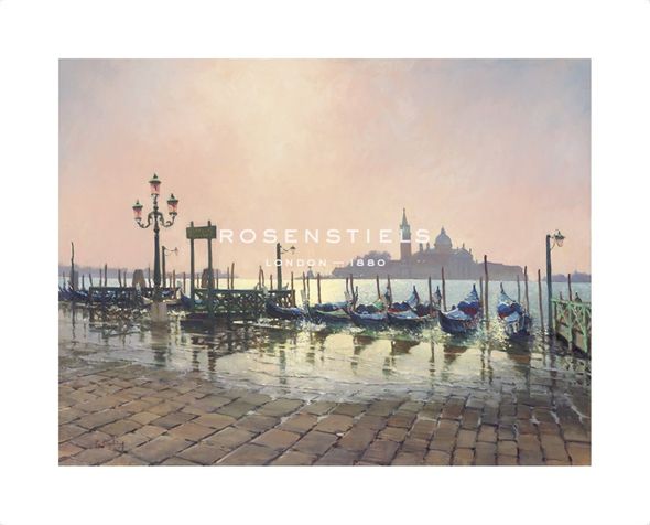 Peter Curling Hand Numbered Limited Edition Print on Paper :"Early Morning From St. Mark's"