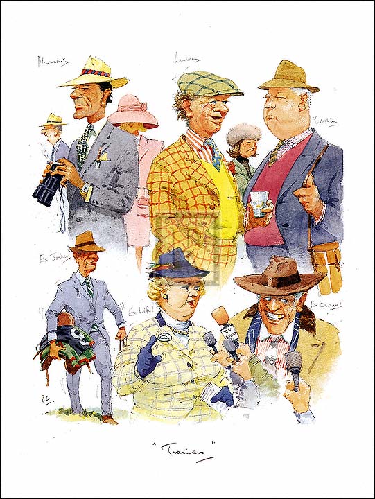 Peter Curling Hand Numbered Limited Edition Print on Paper :"Trainers"