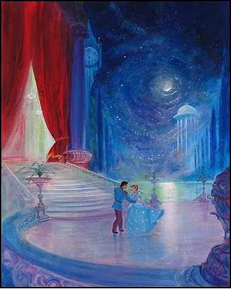 Peter Ellenshaw Handsigned and Numbered Limited Edition Embellished Giclee on Canvas: "So this is Love"