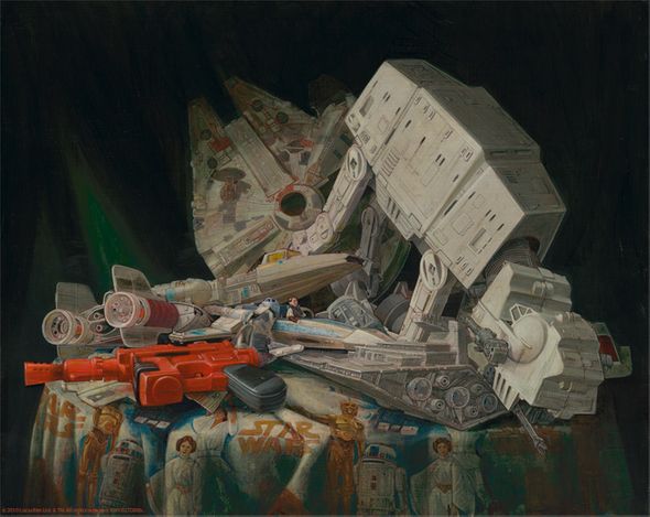Peter Ferk Limited Edition Star Wars Giclee on Canvas:"Stuff That Dreams"
