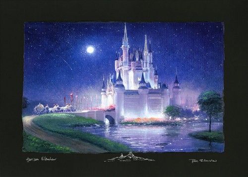 Peter & Harrison Ellenshaw Signed and Numbered H/E Ciarograph on Paper: "Cinderella's Grand Arrival (Deluxe)"