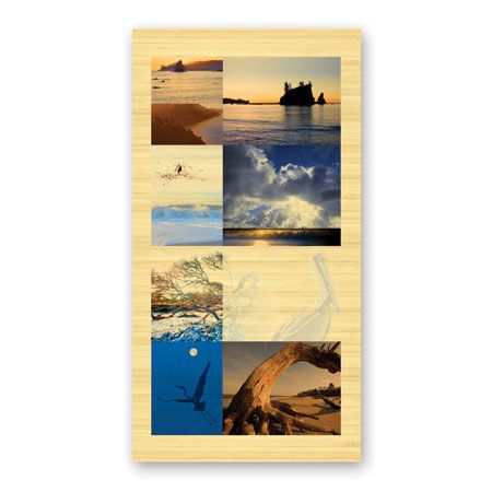 Peter Kitchell Limited Edition Ready to Hang Giclee on Sustainable Bamboo: "Long Coast Barrier Lands"