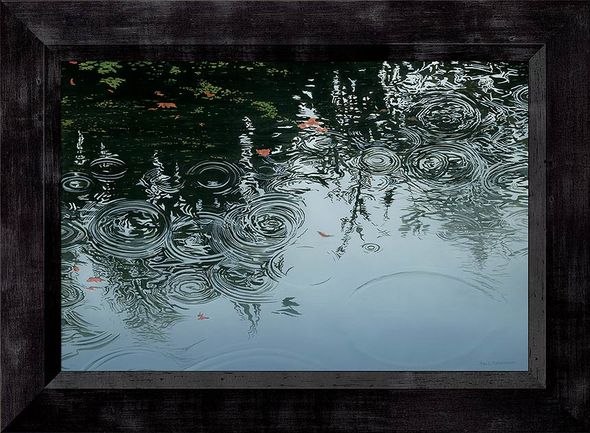 Peter Mathios Framed Limited Edition Canvas: "Ending Rain"