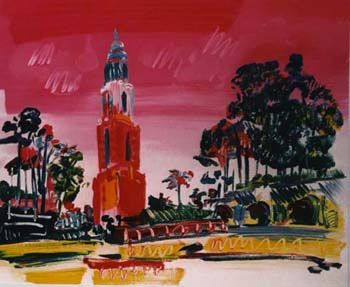 Peter Max Limited Edition Lithograph on Paper: "Balboa Park"
