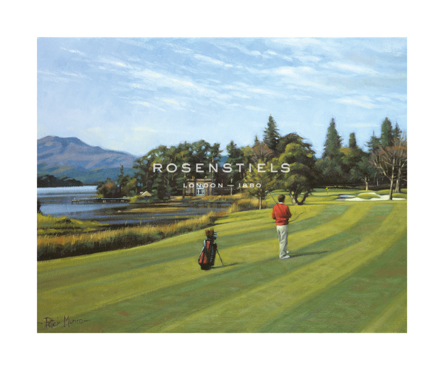 Peter Munro Hand Numbered Limited Edition Print on Paper :"Loch Lomond, 18th Hole"
