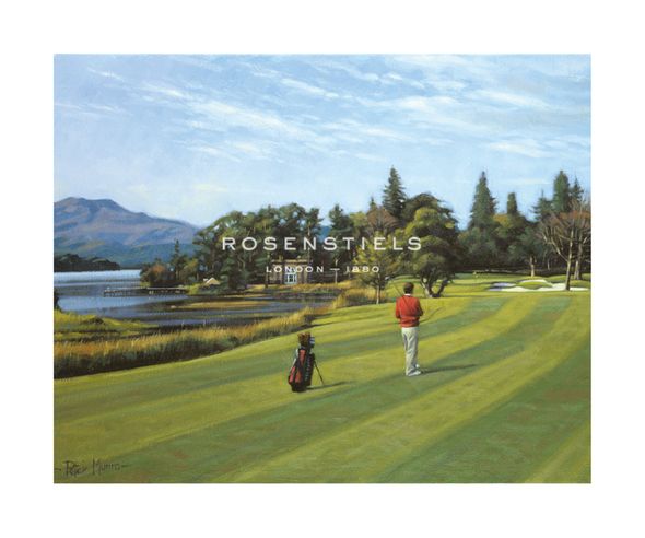 Peter Munro Hand Numbered Limited Edition Print on Paper :"Loch Lomond, 18th Hole"