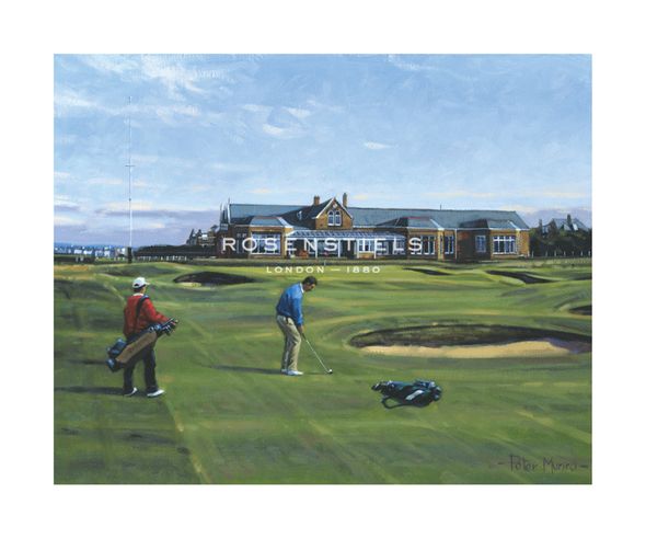 Peter Munro Hand Numbered Limited Edition Print on Paper :"Royal Troon, 18th"