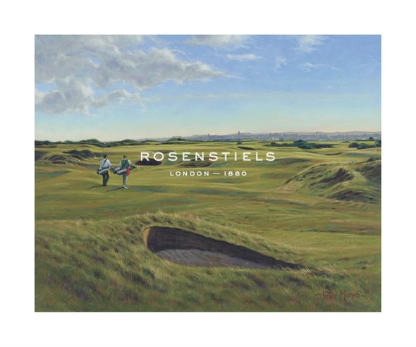 Peter Munro Hand Numbered Limited Edition Print on Paper :"St. Andrews 13th - "Hole O'Cross (In)""