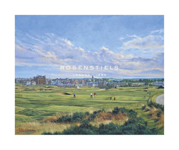 Peter Munro Hand Numbered Limited Edition Print on Paper :"St. Andrews 15th - "Cartgate (In)"