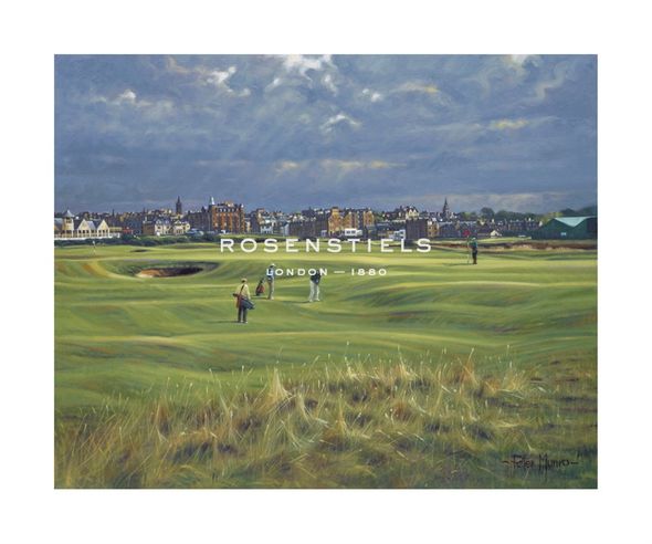 Peter Munro Hand Numbered Limited Edition Print on Paper :"St. Andrews 16th - "Corner Of The Dyke""