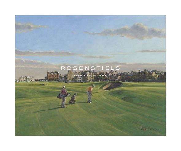Peter Munro Hand Numbered Limited Edition Print on Paper :"St. Andrews 17th - "Road""