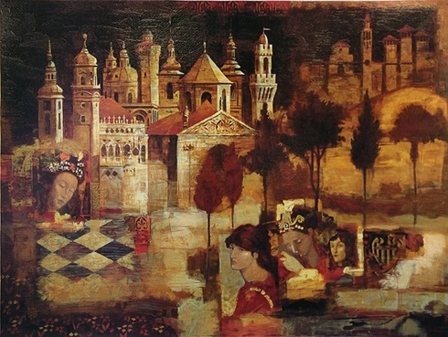 PETER NIXON Artist Signed and Numbered Edition Serigraph: "ARCADIA" PETER NIXON Artist Signed and Numbered Edition Serigraph: "ARCADIA"