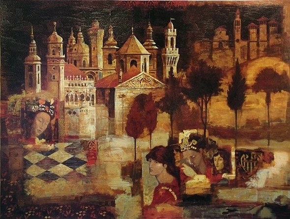 PETER NIXON Artist Signed and Numbered Edition Serigraph: "ARCADIA"